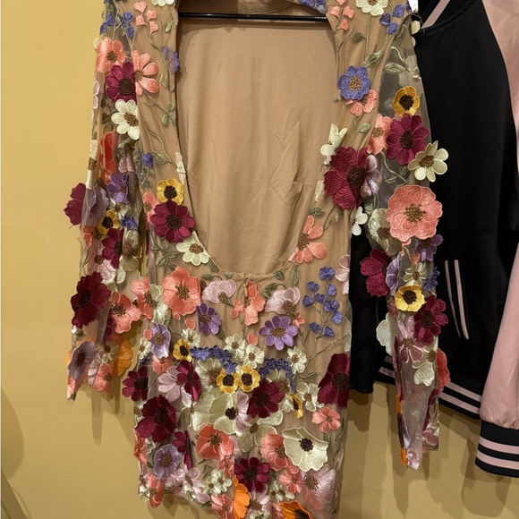 Fashion Nova Multicolor Floral Embroidered Dress - Picture 8 of 11